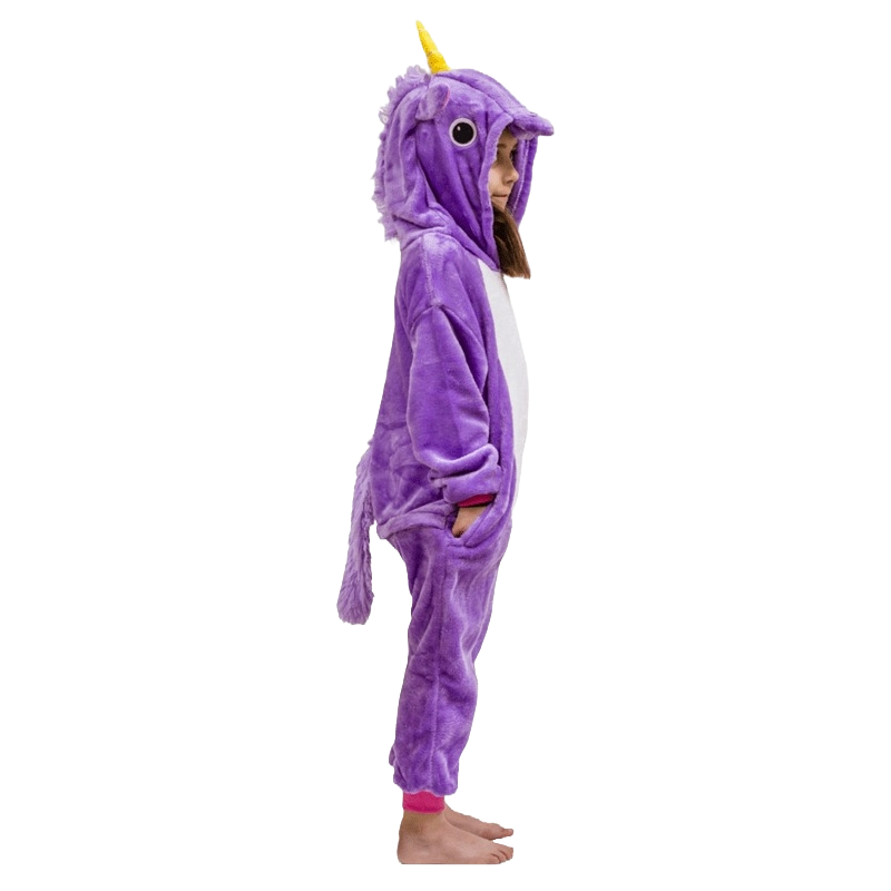 combinaison pyjama licorne violette garçon