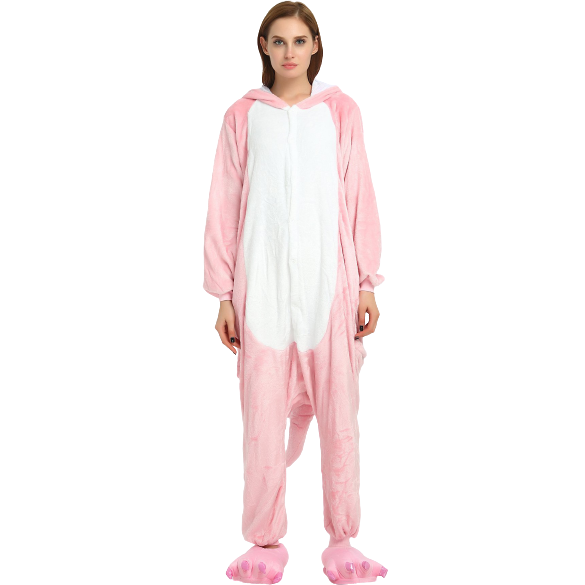 kigurumi dinosaure rose