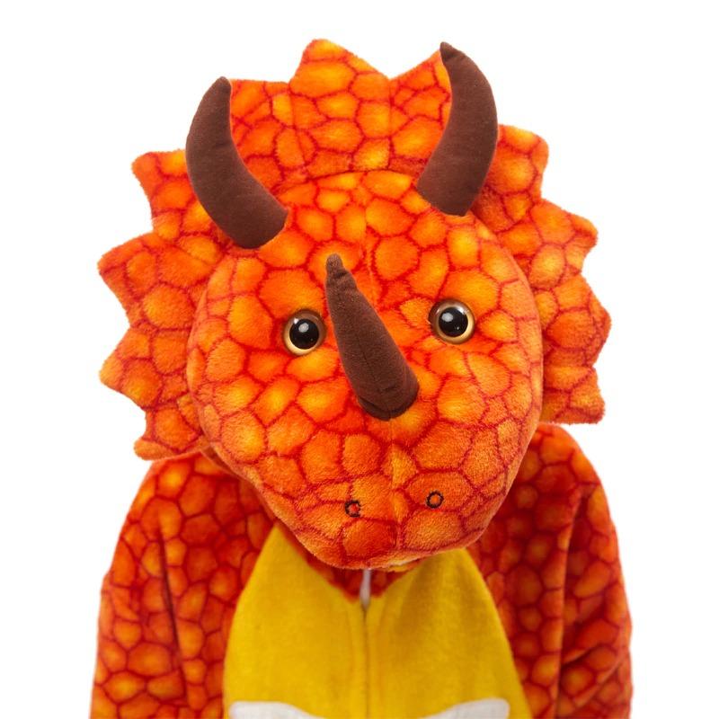 kigurumi tricératops orange